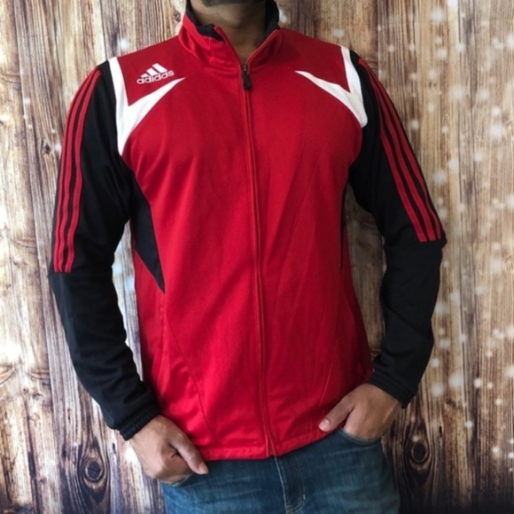 adidas Other - Adidas | Red Black White Adidas Jacket
